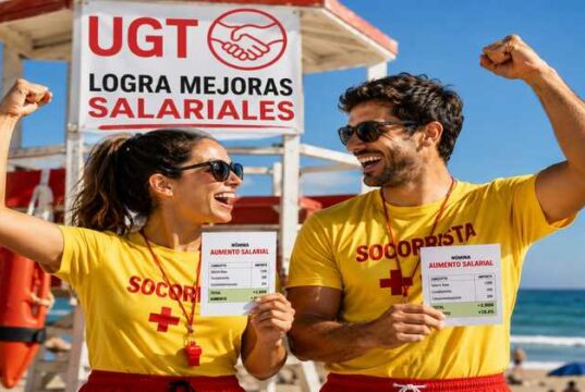 UGT logra un preacuerdo histórico con mejoras salariales de hasta el 50% en salvamento de Canarias