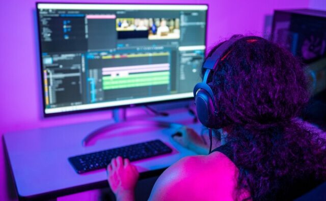 young-latin-american-editing-video-680x420 Profesional del sector audiovisual edita contenidos ante una pantalla, en el contexto de la revisión de la Directiva de Servicios de Comunicación Audiovisual.